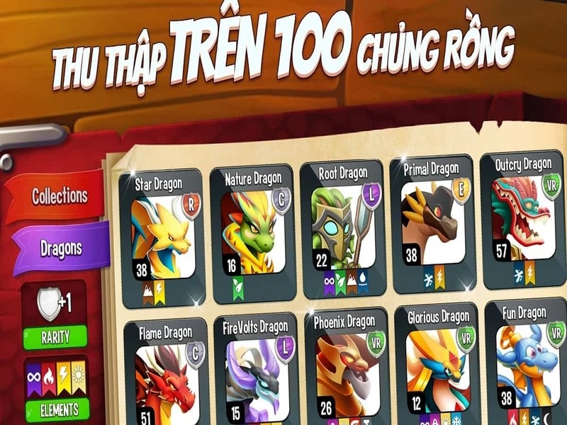 Mở Khóa Tất Cả Các Loài Rồng 