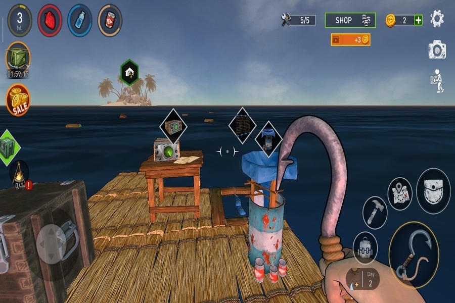 Raft Survival Hack