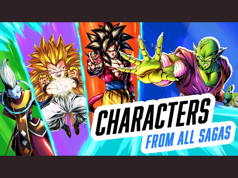 Hệ thống nhân vật đa dạng, tất cả đều được thiết kế đẹp mắt trong Dragon Ball Legends