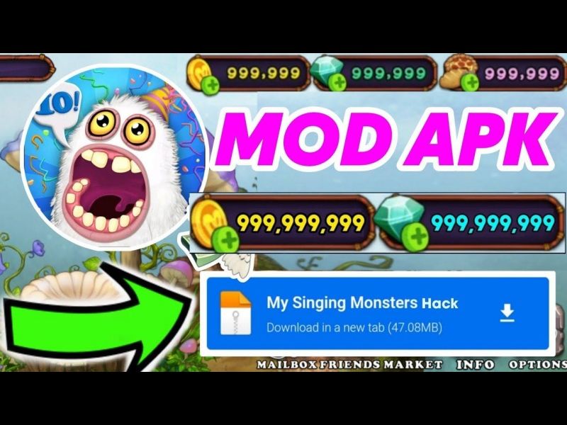 Những T&iacute;nh Năng Nổi Bật Của Phi&ecirc;n Bản My Singing Monsters Hack