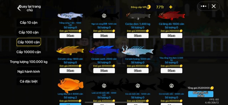 Câu Cá Vạn Cân mod apk