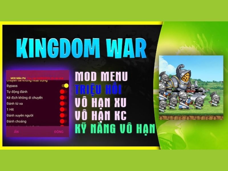 Những T&iacute;nh Năng Nổi Bật C&oacute; Trong Phi&ecirc;n Bản Kingdom War MOD APK